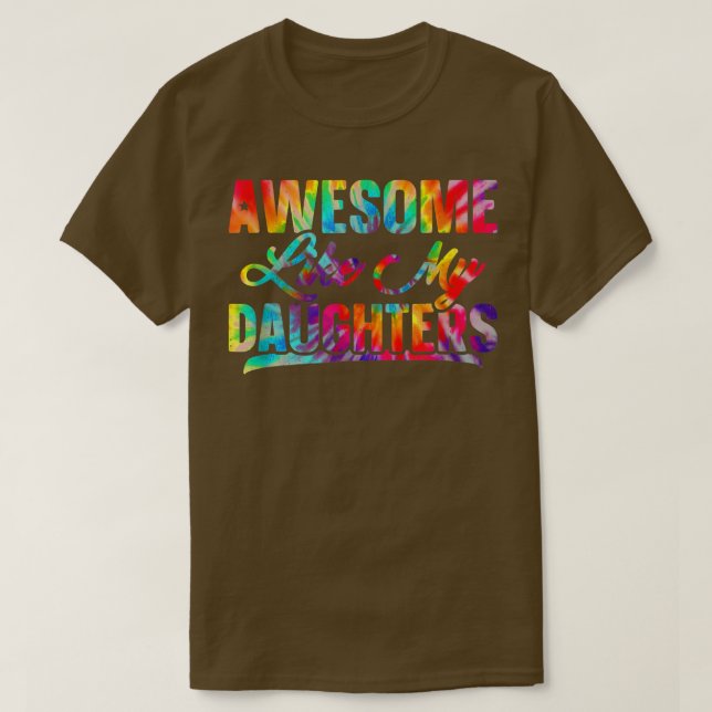 Camiseta Increíble como mis hijas el día del padre (Diseño del anverso)
