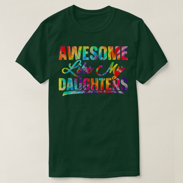 Camiseta Increíble como mis hijas el día del padre  (Diseño del anverso)