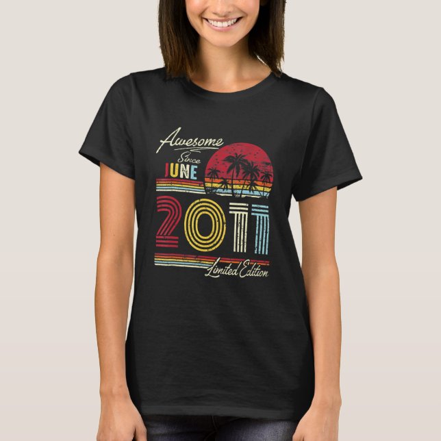 Camiseta Increíble cosecha vintage desde junio de 2011 (Anverso)