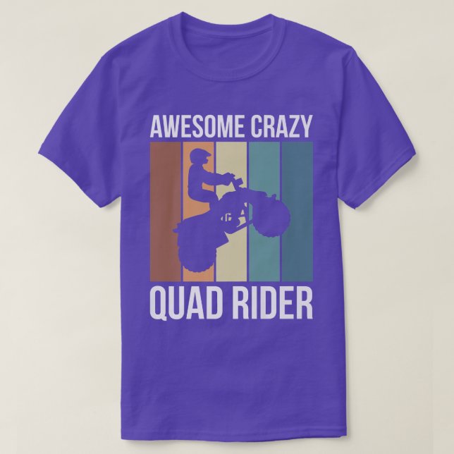 Camiseta Increíble Crazy Quad Rider 152 (Diseño del anverso)