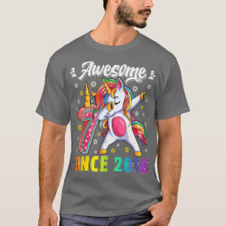 Camiseta Increíble cumpleaños de Unicornio a 7 años de edad