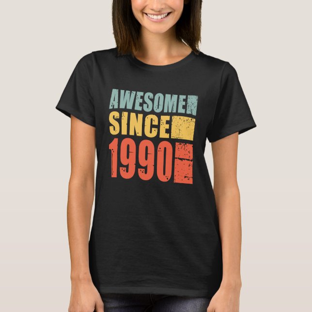 Camiseta Increíble cumpleaños desde 1990 (Anverso)