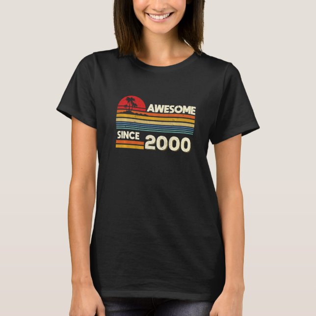 Camiseta Increíble cumpleaños número 22 desde 2000 (Anverso)