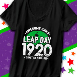 Camiseta Increíble desde 1920 Día del Año Salto 29 feb. Cum