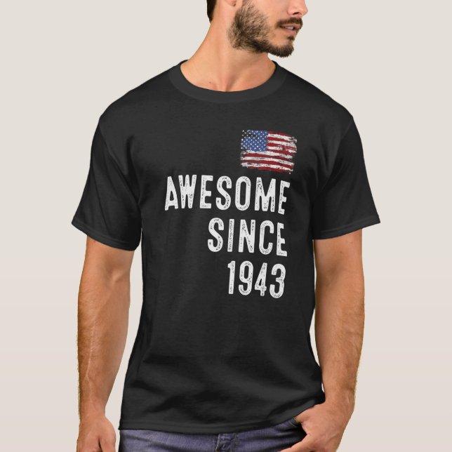 Camiseta increíble desde 1944, 79 cumpleaños Premium (Anverso)