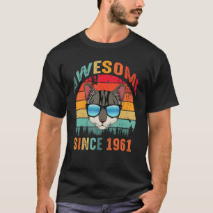 Camiseta Increíble desde 1961, 62° cumpleaños para el gato