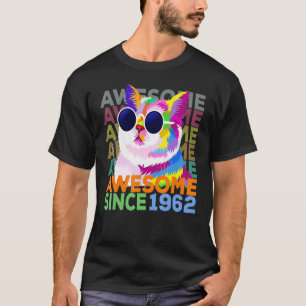 Camiseta Increíble desde 1962, cumpleaños número 60 del gat