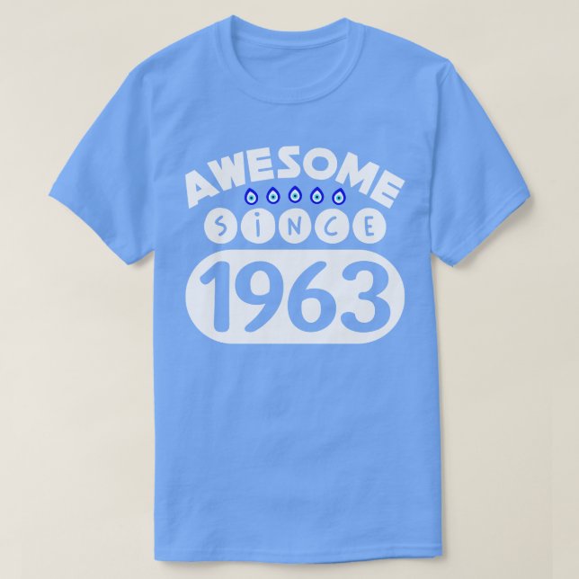 Camiseta Increíble desde 1963 (Diseño del anverso)