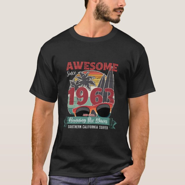 Camiseta Increíble desde 1963 Aniversario de Surf (Anverso)