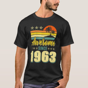Camiseta Increíble desde 1963 Vintage 59th Birthday Party R