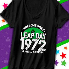 Camiseta Increíble desde 1972 Año Salto Día 29 Feb. Cumplea