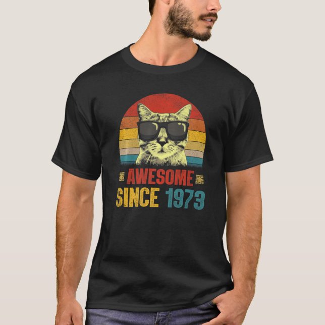 Camiseta Increíble desde 1973: 50.º gato (Anverso)