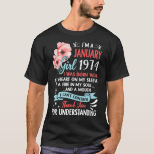 Camiseta Increíble desde 1974, cumpleaños 49, soy un guir d