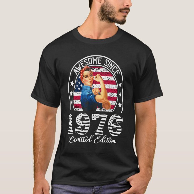 Camiseta Increíble desde 1976 47º cumpleaños Regalos de 47  (Anverso)