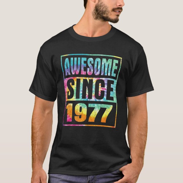 Camiseta Increíble desde 1977 45 años de edad 45 años de ed (Anverso)