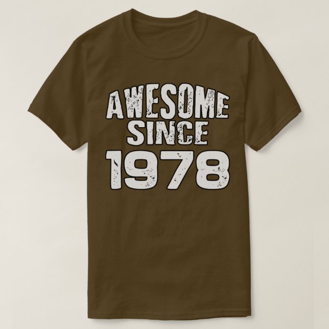 Camiseta Increíble desde 19781 (Diseño del anverso)