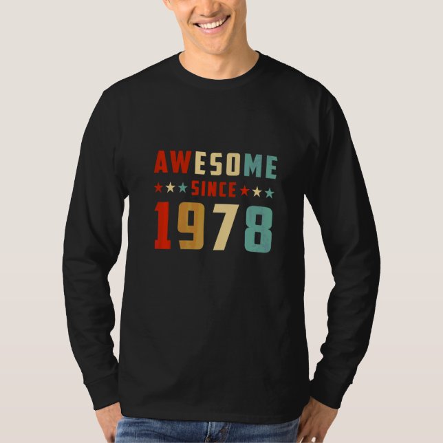 Camiseta Increíble Desde 1978 Cumpleaños (Anverso)