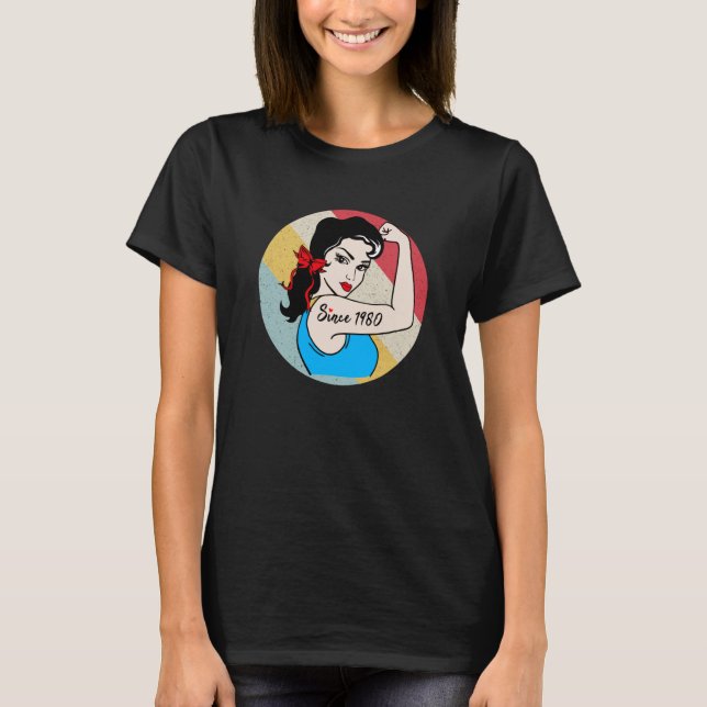 Camiseta Increíble desde 1980 43 años (Anverso)