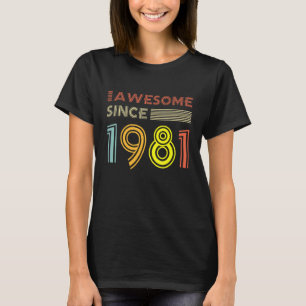 Camiseta Increíble desde 1981 41 años de edad 41 años de ed