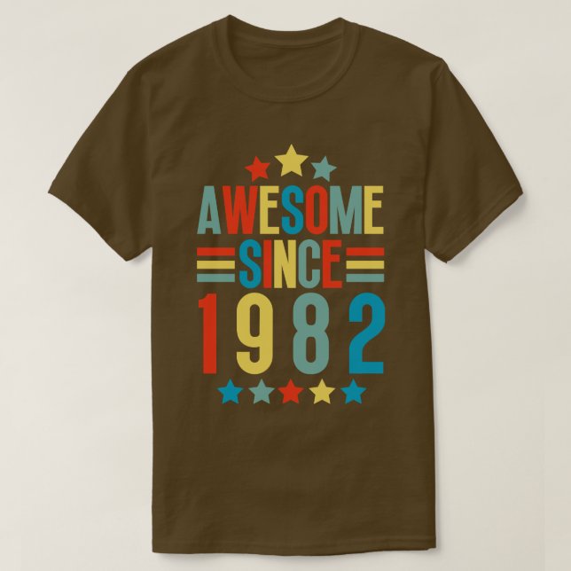 Camiseta Increíble desde 1982 3 (Diseño del anverso)