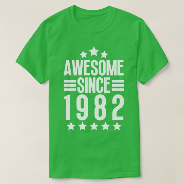 Camiseta Increíble desde 1982 4 (Diseño del anverso)