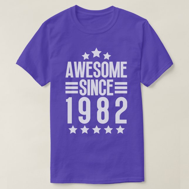 Camiseta Increíble desde 1982 4 (Diseño del anverso)