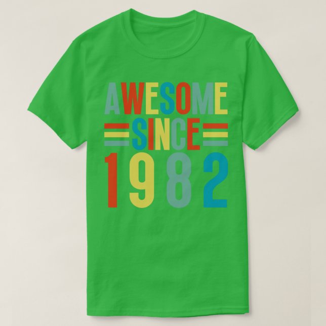 Camiseta Increíble desde 1982 5 (Diseño del anverso)