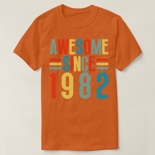 Camiseta Increíble desde 1982 5 (Diseño del anverso)