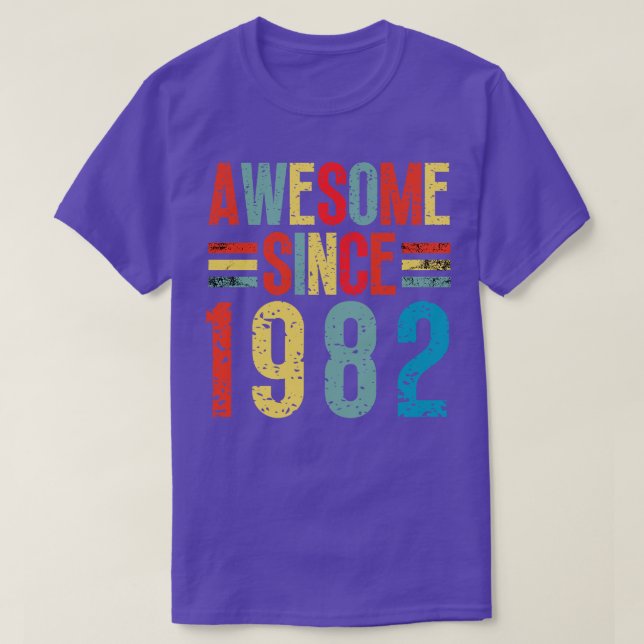 Camiseta Increíble desde 1982 6 (Diseño del anverso)