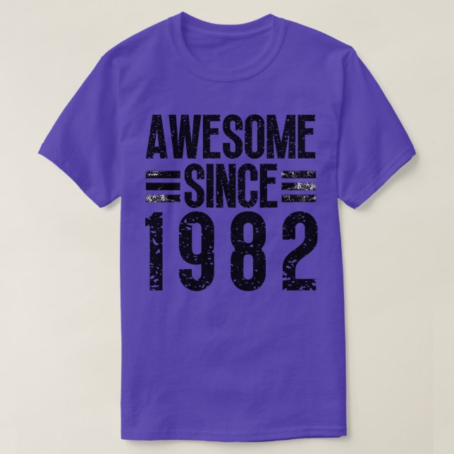 Camiseta Increíble desde 1982 8 (Diseño del anverso)