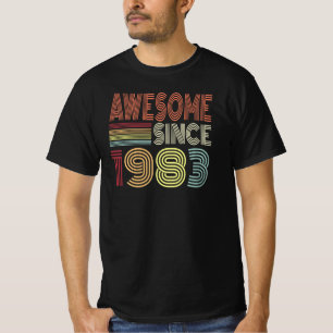 Camiseta Increíble Desde 1983 Nacido Retro En 1983 Cumpleañ