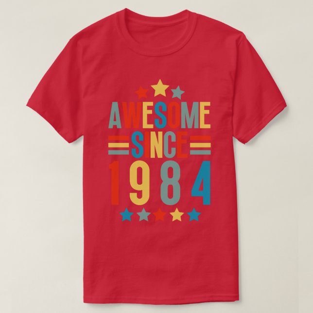 Camiseta Increíble desde 1984 5 (Diseño del anverso)