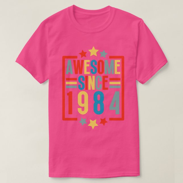 Camiseta Increíble desde 1984 5 (Diseño del anverso)