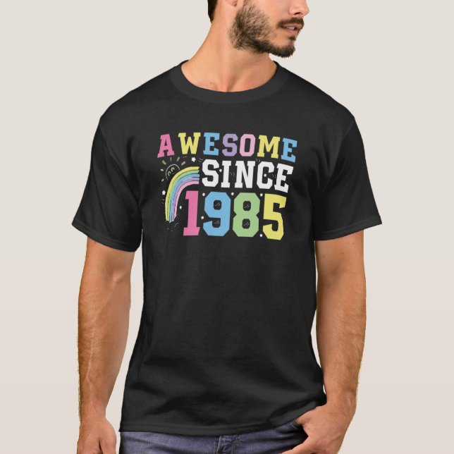 Camiseta Increíble desde 1985 38ª mujer de 38 años (Anverso)