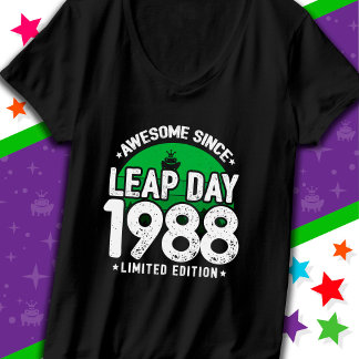 Camiseta Increíble desde 1988 Día del Año Salto 29 feb. Cum
