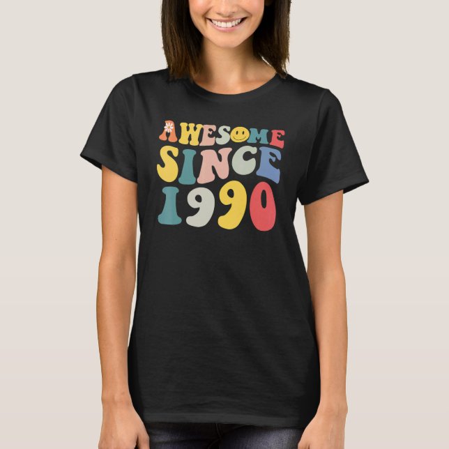 Camiseta Increíble desde 1990 33 años de edad 33 años de ed (Anverso)