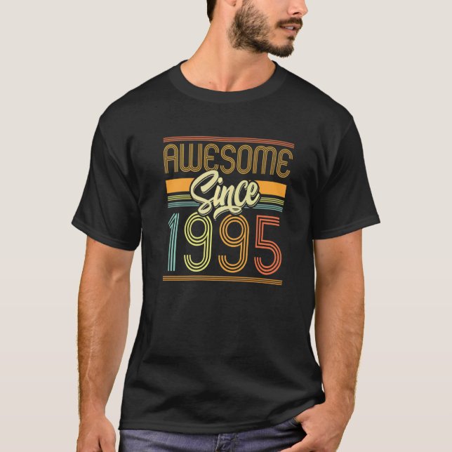 Camiseta Increíble desde 1995, cumpleaños número 27, cumple (Anverso)
