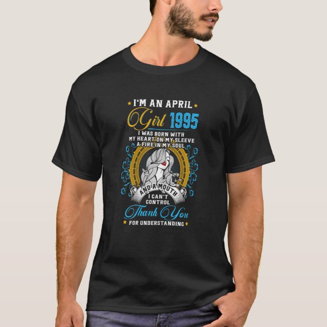 Camiseta Increíble desde 1995, cumpleaños número 27, soy Ch (Anverso)