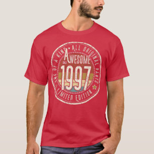 Camiseta Increíble desde 1997 Nacido en 1997 con un estilo