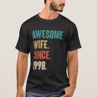 Camiseta Increíble Desde 1998 25º Aniversario Boda E