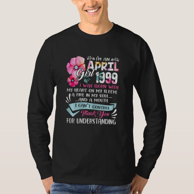 Camiseta Increíble desde 1999, 23 cumpleaños, soy Chica de  (Anverso)