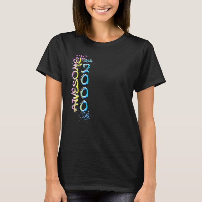 Camiseta Increíble desde 2000 motivo de graffiti (Anverso)