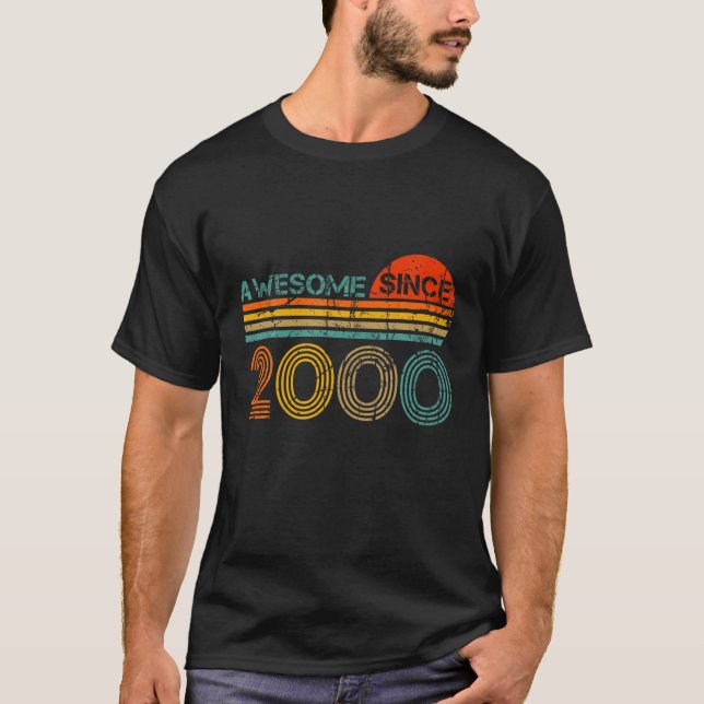 Camiseta Increíble desde 2000: regalo de cumpleaños de 20 a (Anverso)