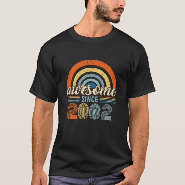Camiseta Increíble desde 2002 20 Regalos de cumpleaños de 2 (Anverso)