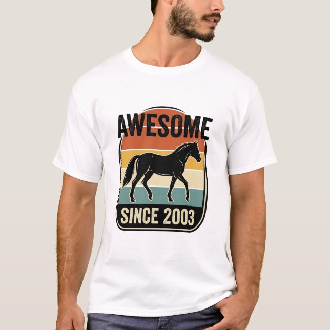 Camiseta Increíble Desde 2003 Diseño De Cumpleaños De Cabal (Anverso)