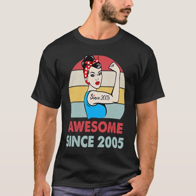 Camiseta Increíble desde 2005 18 años (Anverso)