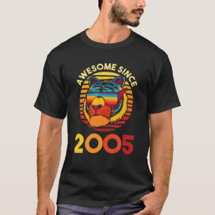 Camiseta ¡Increíble Desde 2005! Año de gafas de sol de tigr