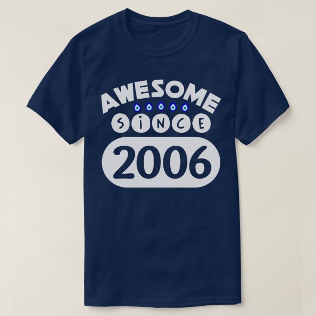 Camiseta Increíble desde 2006 (Diseño del anverso)