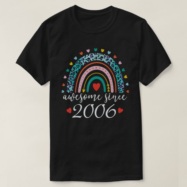 Camiseta Increíble desde 2006 regalo de cumpleaños 16 del a (Diseño del anverso)