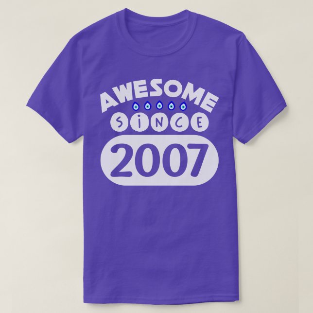 Camiseta Increíble desde 2007 (Diseño del anverso)